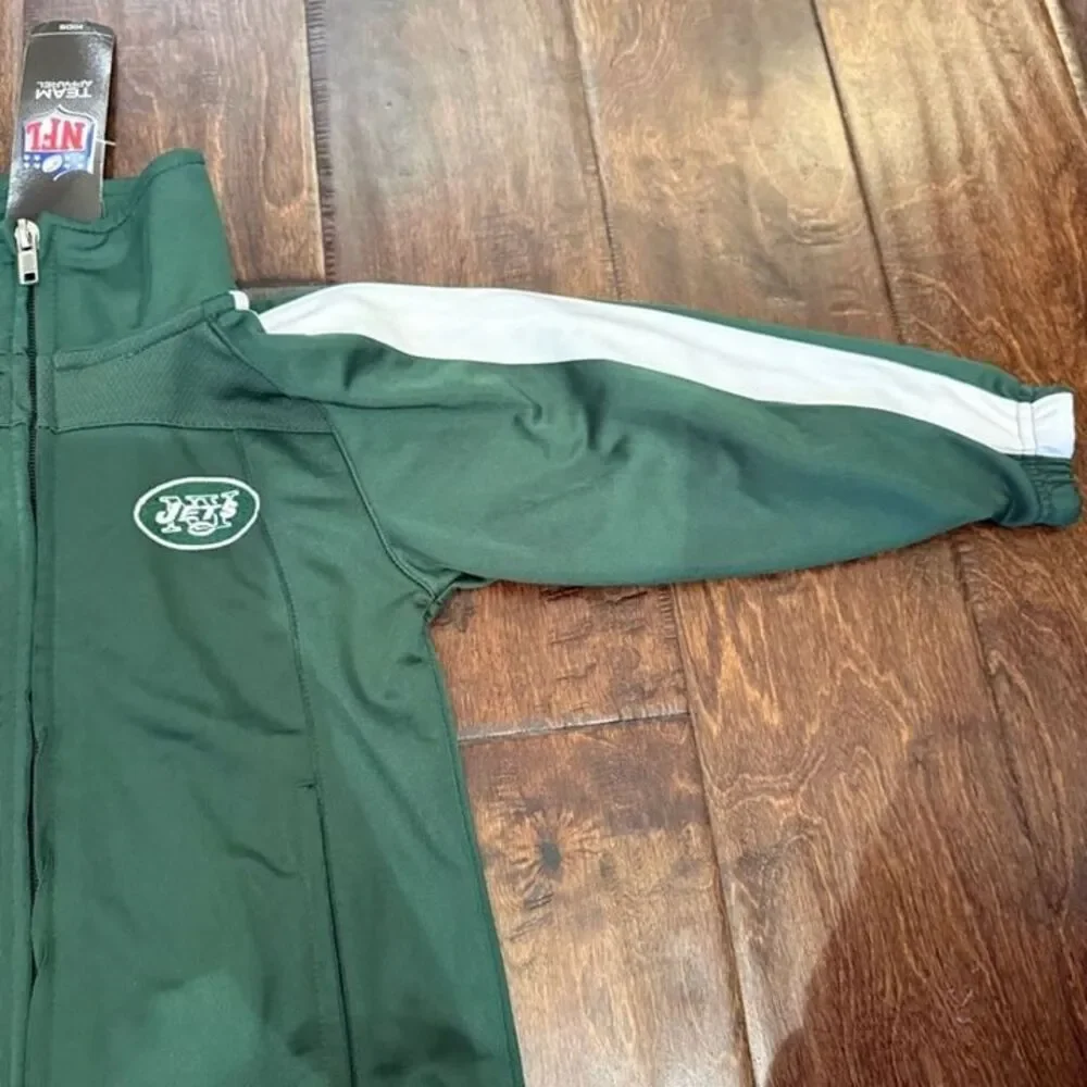 NFL New York Jets Track Stripe Zip Jacket Toddler size 3T NWT Sporty